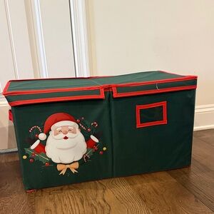 Festive Green and Red Ornament Storage Boxes